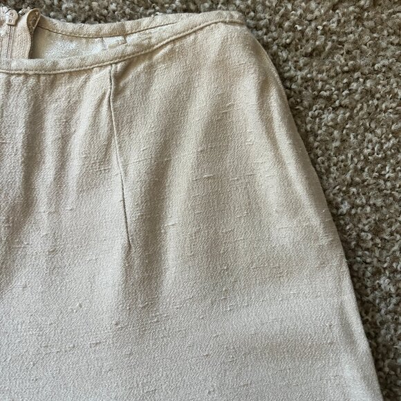 My Michelle Vintage Pants w/ Back Zipper & Raw Silk Texture  Made of Acetate 7-8 - Picture 10 of 12